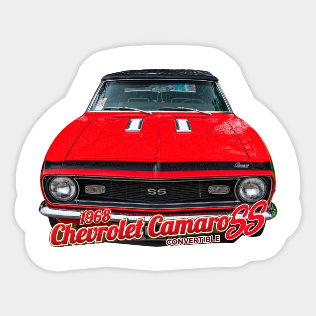 1968 Chevrolet Camaro SS Convertible Sticker by Gestalt Imagery